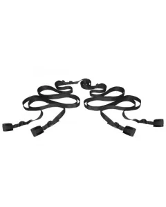 XR Brands - Halte Mich Bett Fesselset - Schwarz