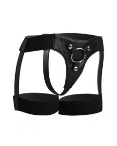 Strap-on Harness in Schwarz im Straps-Look