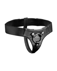 Strap-on Harness aus Leder in Schwarz
