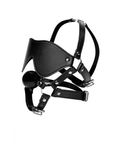 Kopfgeschirr mit Augenbinde und Ballknebel