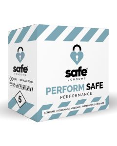 SAFE – Kondome für Orgasmusverzögerung – Performance– 5 Stück