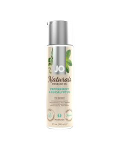 System JO - Naturals Massageöl Pfefferminz und Eukalyptus - 120 ml