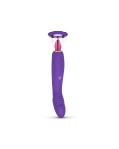 Pleasure Pump mit G-Punkt Vibrator - Violett