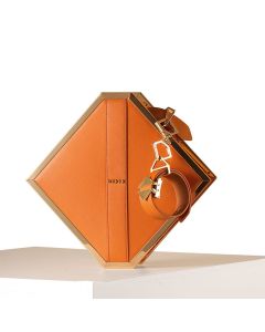 LOCKINK - Mysterious Square Kink Bag -  braun