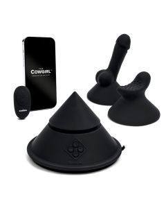 The Cowgirl - Cone Sexmaschine mit Aufsätzen