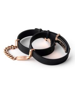 Crave - ID Handschellen - Schwarz/Roségold