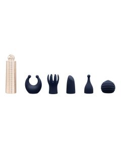 Pillow Talk - Secrets Choices 6 Piece Mini Massager Set Navy Blue&Rose Gold