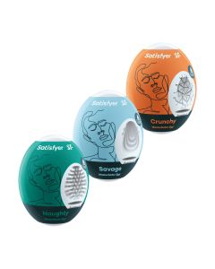 Satisfyer Masturbator-Ei-Set Naughty, Savage & Crunchy