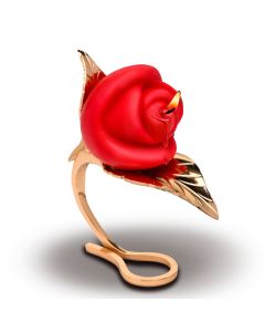XR Brands - Rosenkerze mit Halter - Rot
