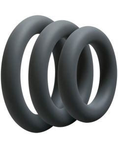 Doc Johnson - OptiMALE 3 C-Ring Set Dick - Grau
