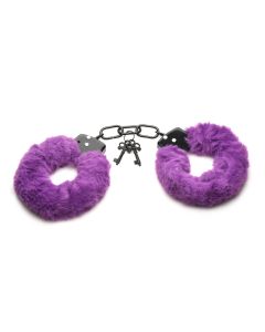 XR Brands - Cuffed In Fur Handschellen - Lila