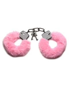 XR Brands - Cuffed in Fur Handschellen - Rosa