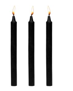 XR Brands - Dark Drippers Fetisch-Tropfkerzen - Schwarz