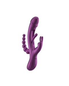 HoneyPlayBox - Trilux Kinky Finger Rabbit Vibrator - Lila