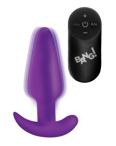 BANG! - Vibrations-Buttplug mit Fernbedienung - Lila