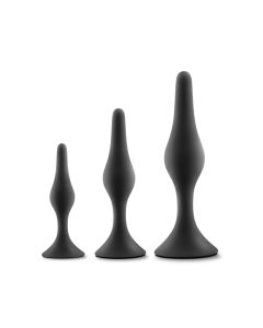 Blush - Luxe Einsteiger-Buttplug-Set Schwarz