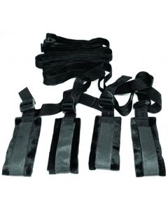 Sportsheets – S&M Bett-Bondage-Restraint-Kit – Schwarz