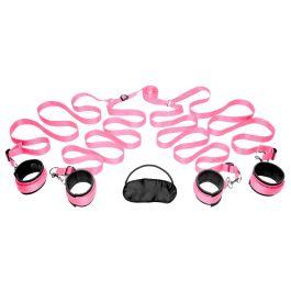 FRISKY - Fesselset fürs Schlafzimmer Rosa Bettfesseln
