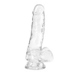Crystal Addiction - Transparenter Dildo - 18 cm