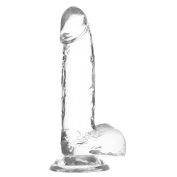 Crystal Addiction - Transparenter Dildo - 19 cm