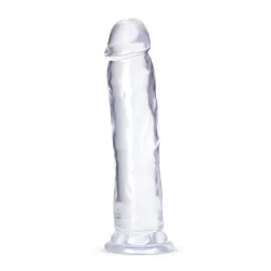 B Yours Plus - Thrill 'n Drill Dildo - Transparent