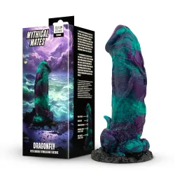 Mythical Mates - Dragonfly Dildo Lila & Grün - 22.6 cm