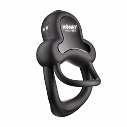 HoneyPlayBox - Anello-App-gesteuerter Vibrations-Doppel-Cockring & Klitoris