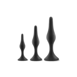Blush - Luxe Einsteiger-Buttplug-Set Schwarz