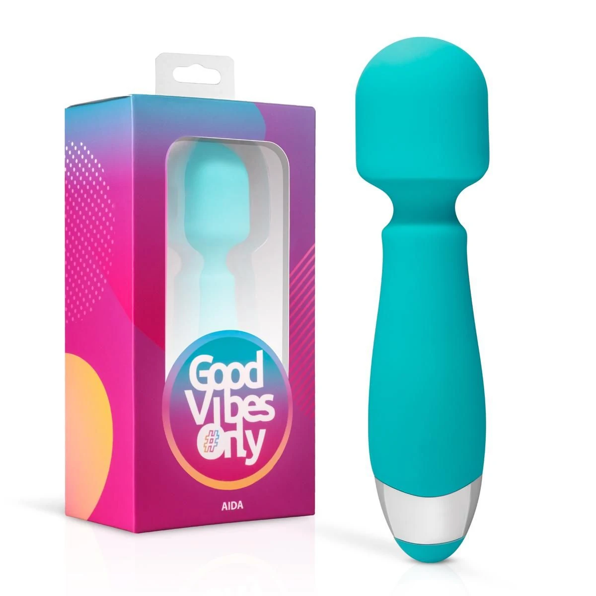 Aida Stabmassagegerät von Good Vibes Only in Grün mit kompaktem Design