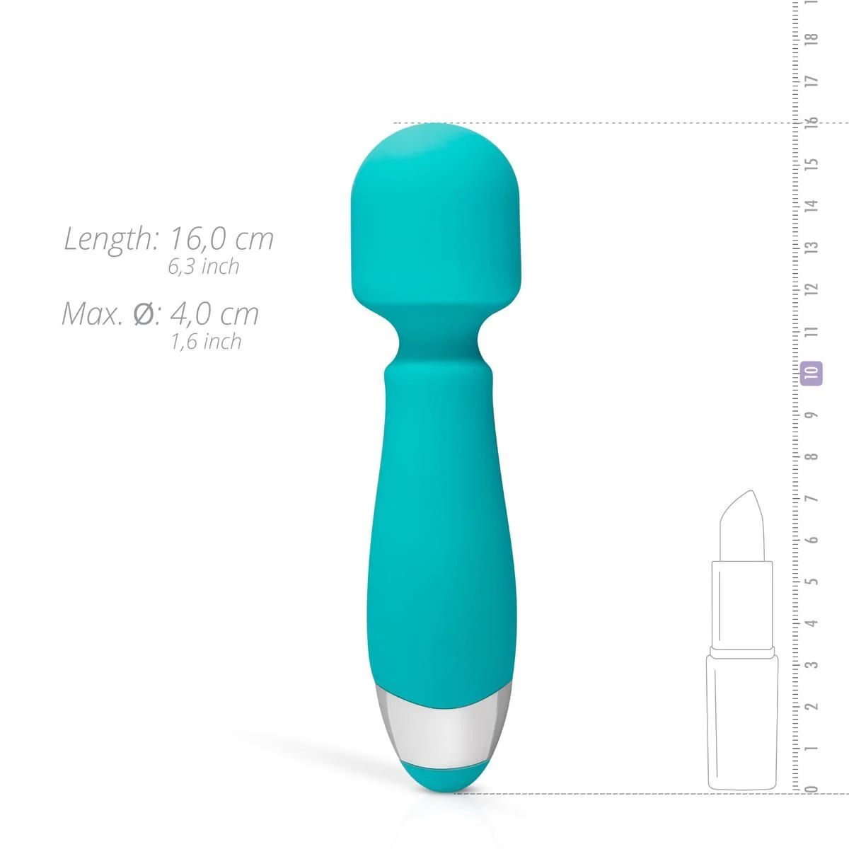 Leiser grüner Vibrator Aida mit variierenden Vibrationen