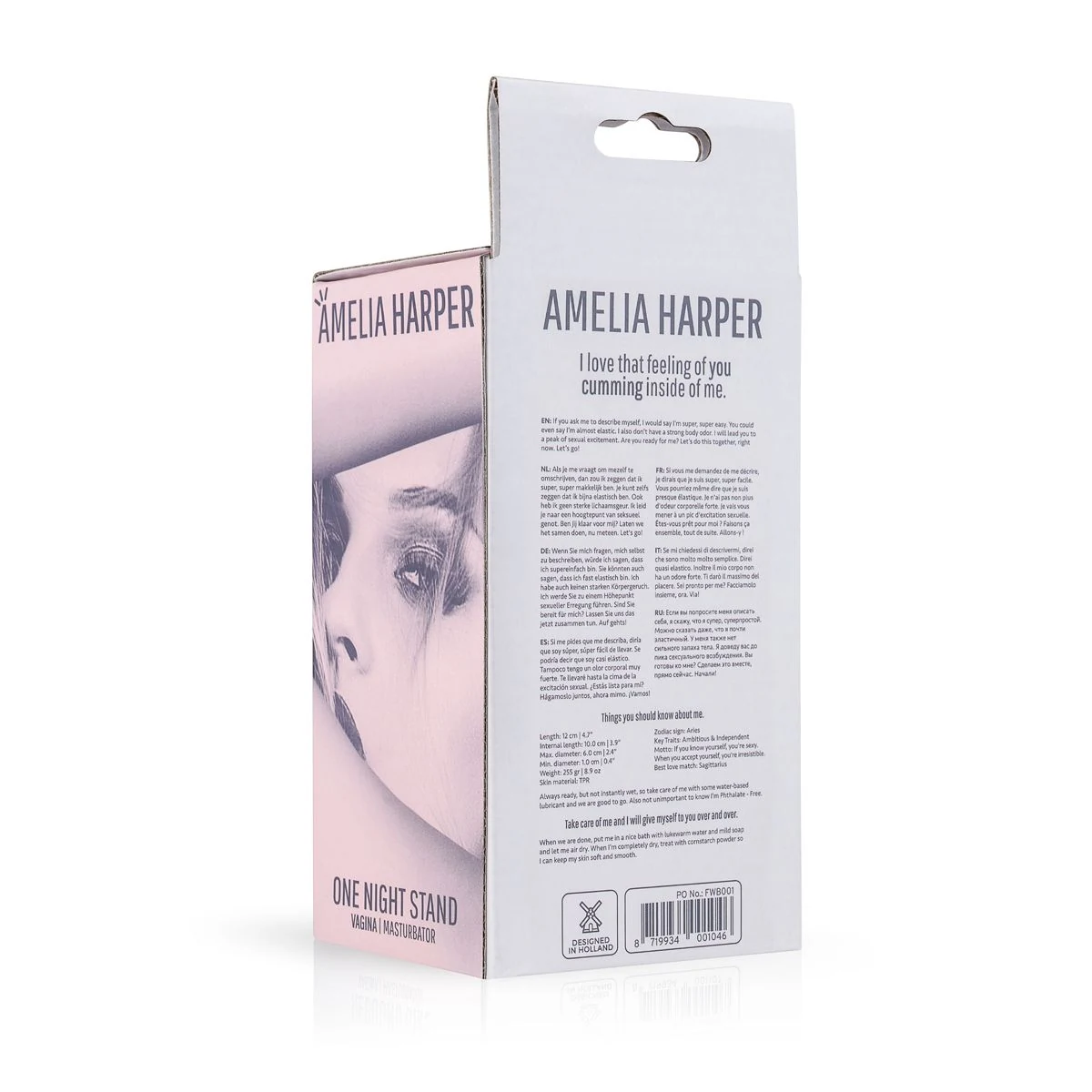 Beiger Masturbator Sleeve mit 60 mm Außendurchmesser und Vaginalöffnung