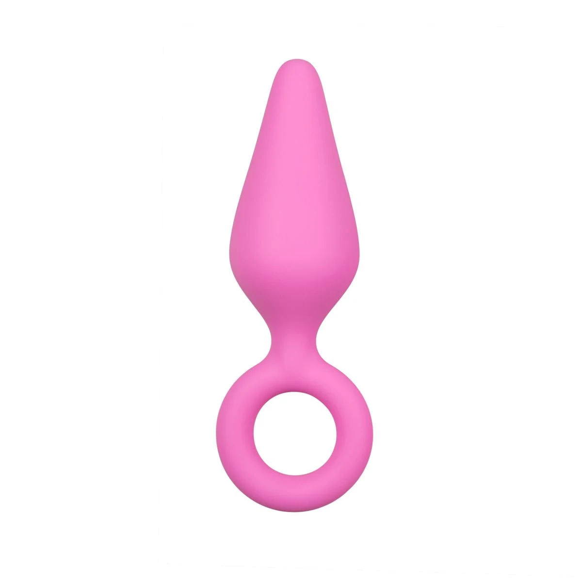 Drei rosa Buttplugs im Set aus weichem Silikon für Anfänger