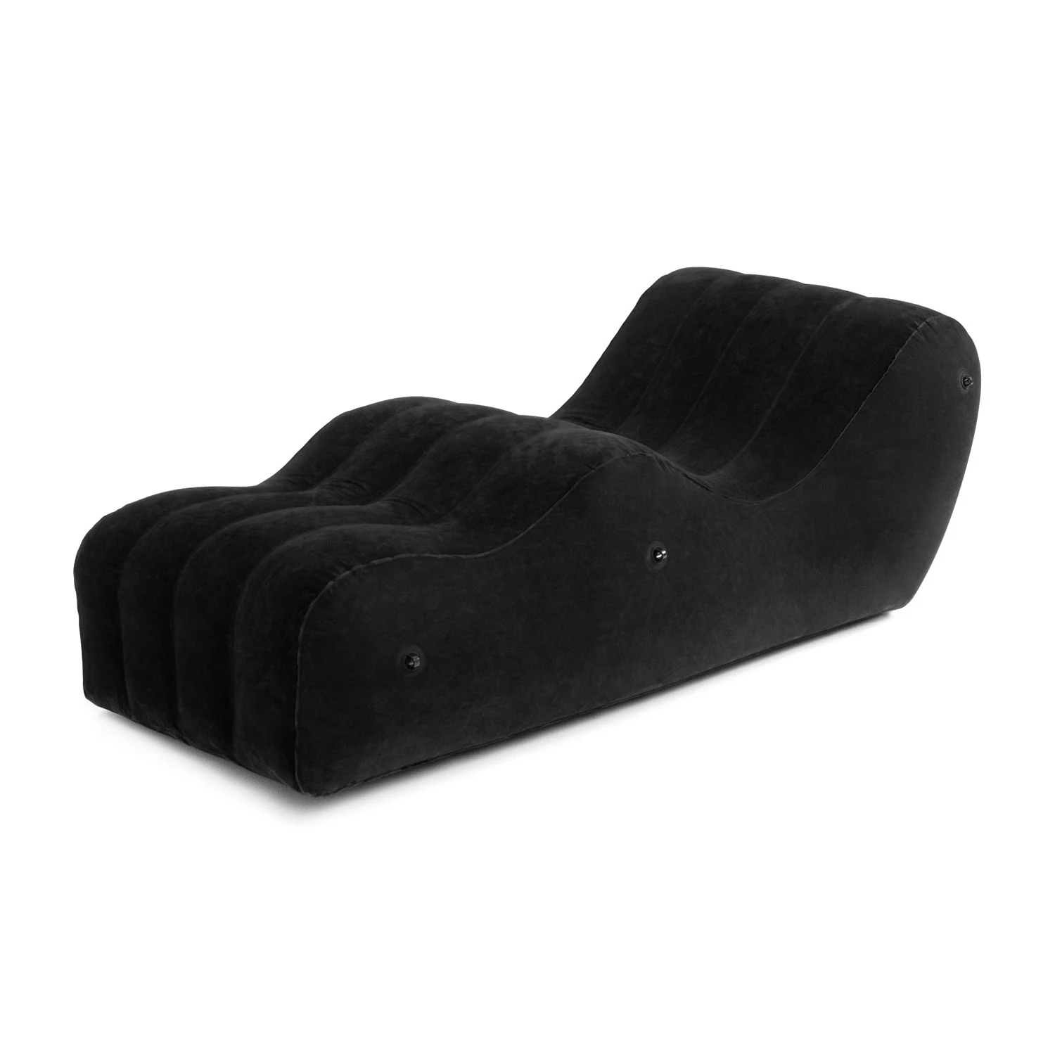 Schwarze aufblasbare Bank The Lounger für Komfort, Flexibilität und kreative Nutzung