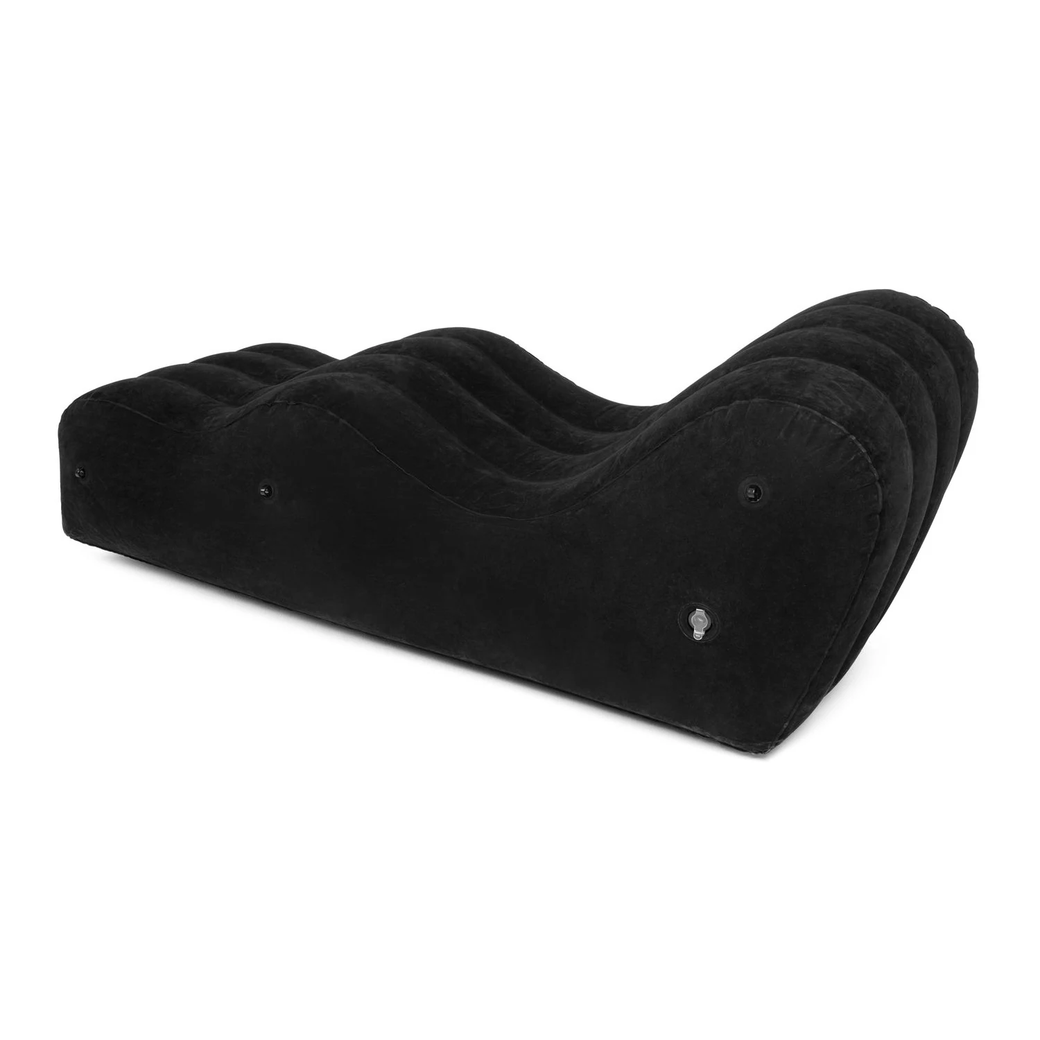 Unisex aufblasbare Bank The Lounger Schwarz für vielseitige Positionen