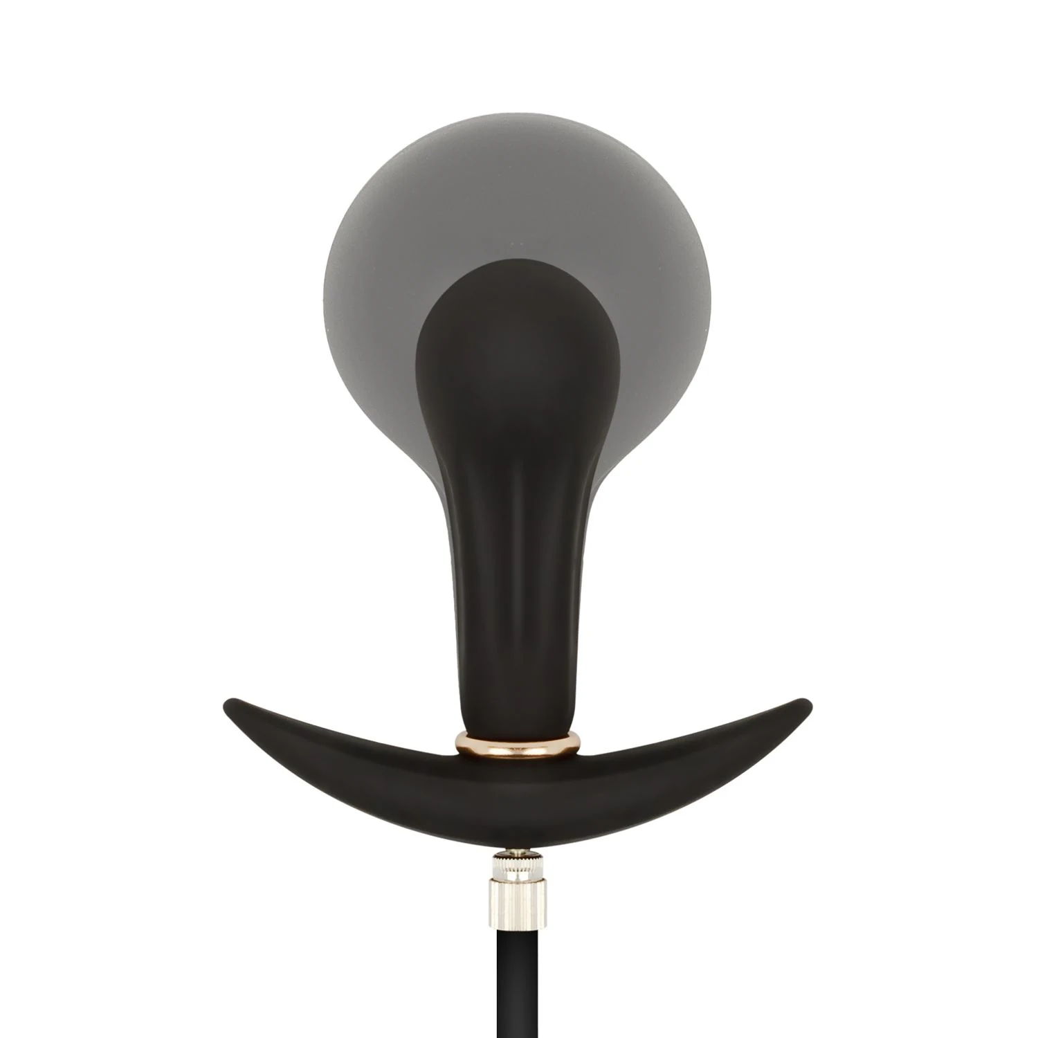 Aufblasbarer Butt Plug mit gebogener Prostata-Spitze und Pumpfunktion