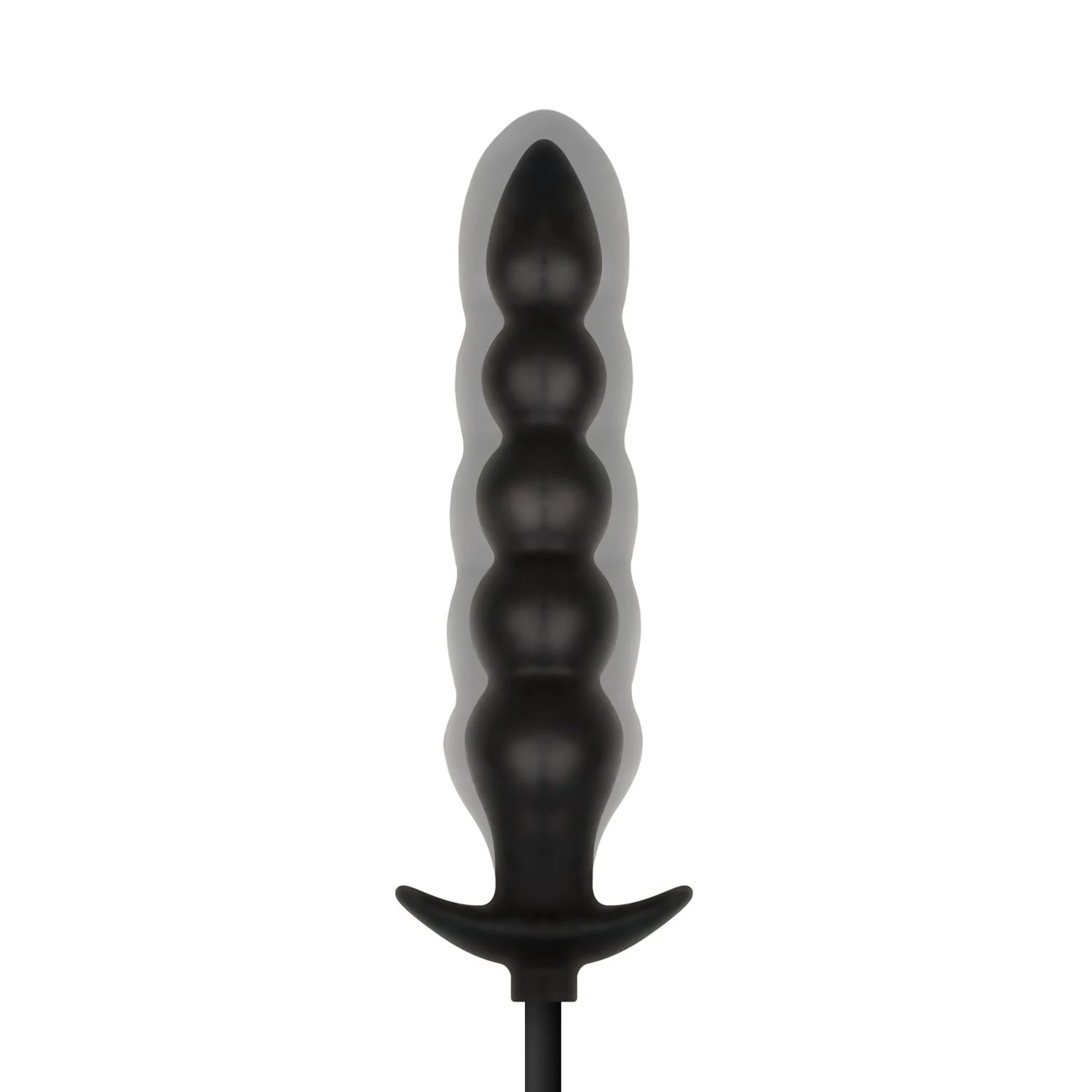 Aufblasbarer Analplug mit schmaler Präzisionsspitze und dehnbarem Perlen-Design