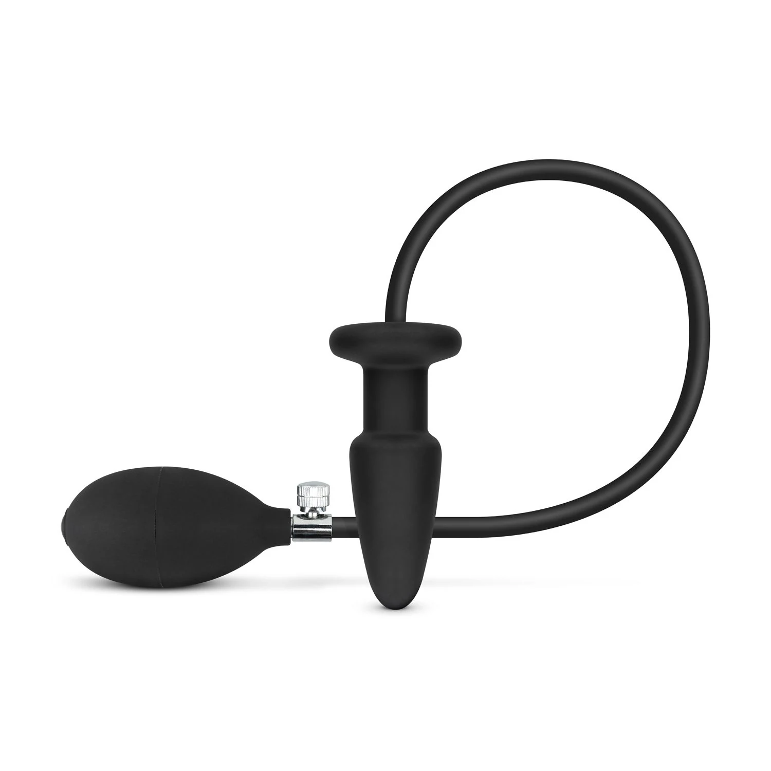 Aufblasbarer Analplug in Schwarz von Toys Anal Collection mit praktischer Handpumpe