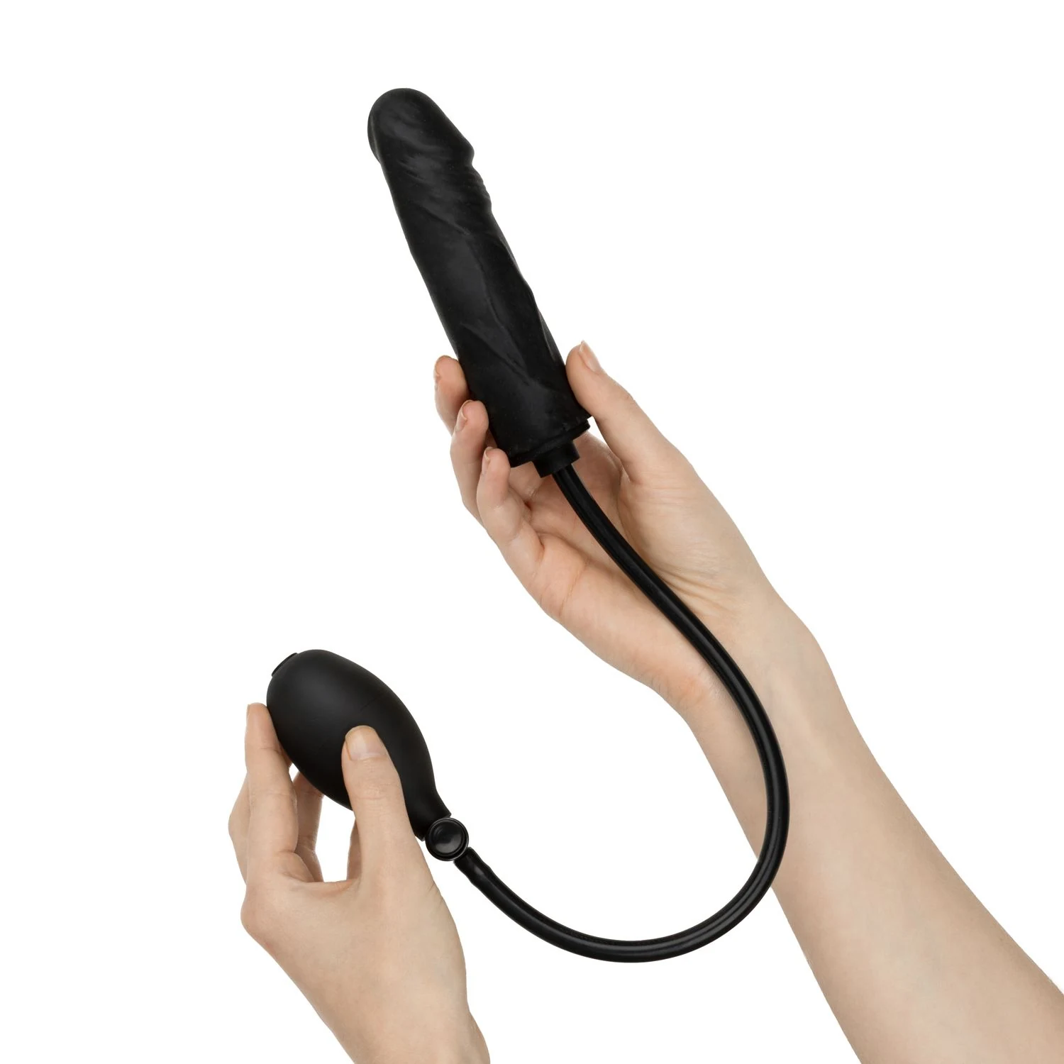 Aufblasbarer Dildo 14,5 cm mit Pumpe für individuell anpassbare Fülle