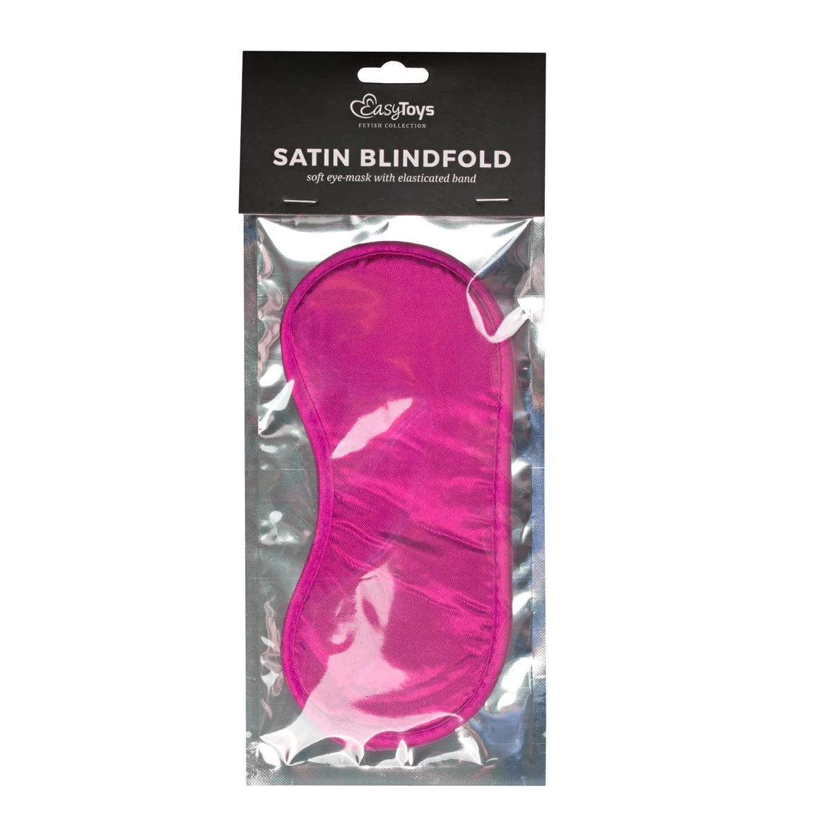 Augenmaske Satin Pink aus weichem Satinstoff für unisex Bondage-Masken
