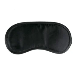 Schwarze Augenmaske aus Satin von Toys Fetish Collection mit elastischer Schnur
