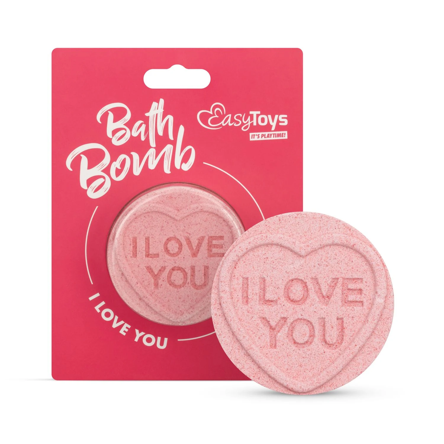 Badebombe I Love You mit Kirschblütenduft für ein entspannendes Bad
