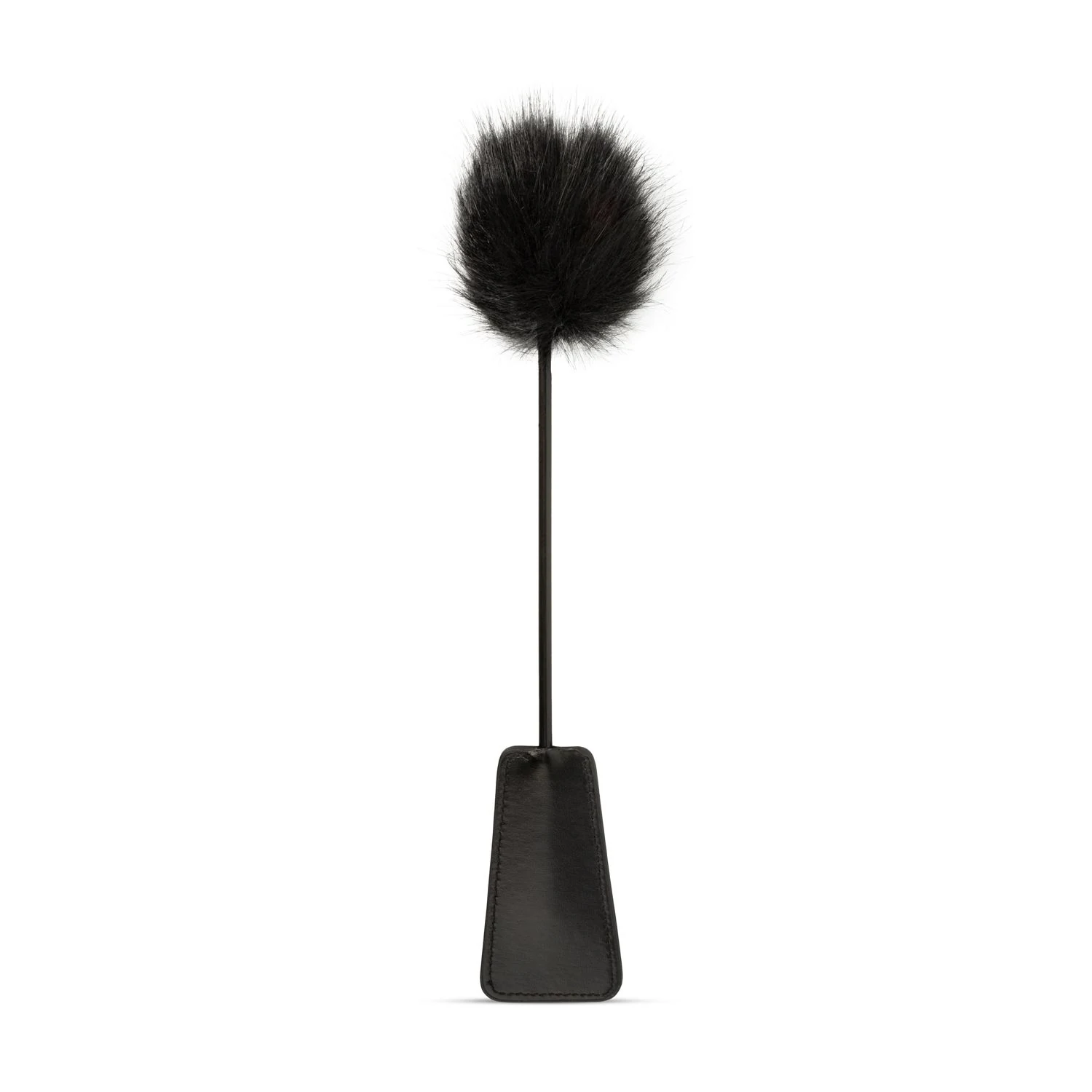 BDSM Federkitzler Peitsche 2-in-1 in Schwarz mit weichen Federn
