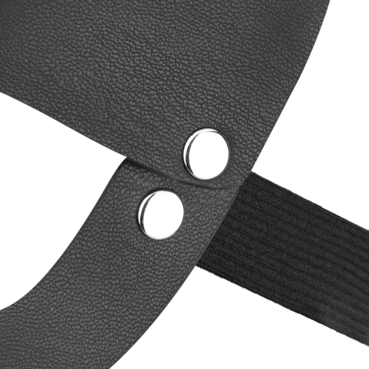 Verstellbare BDSM Hasenmaske in Schwarz, Größe 23 x 32 cm