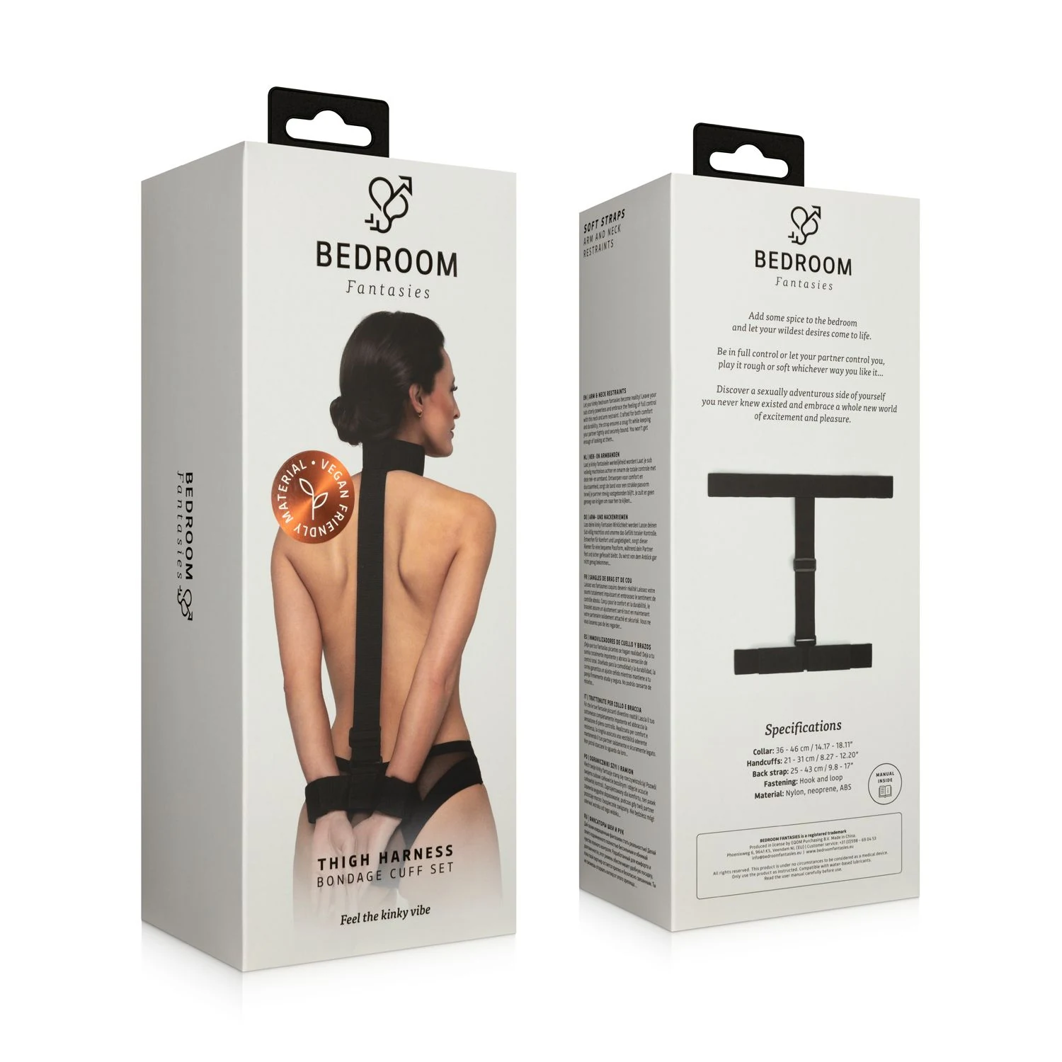 Bedroom Fantasies Soft Straps in Schwarz für kontrolliertes Bondage-Spiel