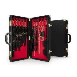 Bedroom Fantasies Bondage-Koffer mit 13 Teilen aus Rindsleder und PU-Koffer