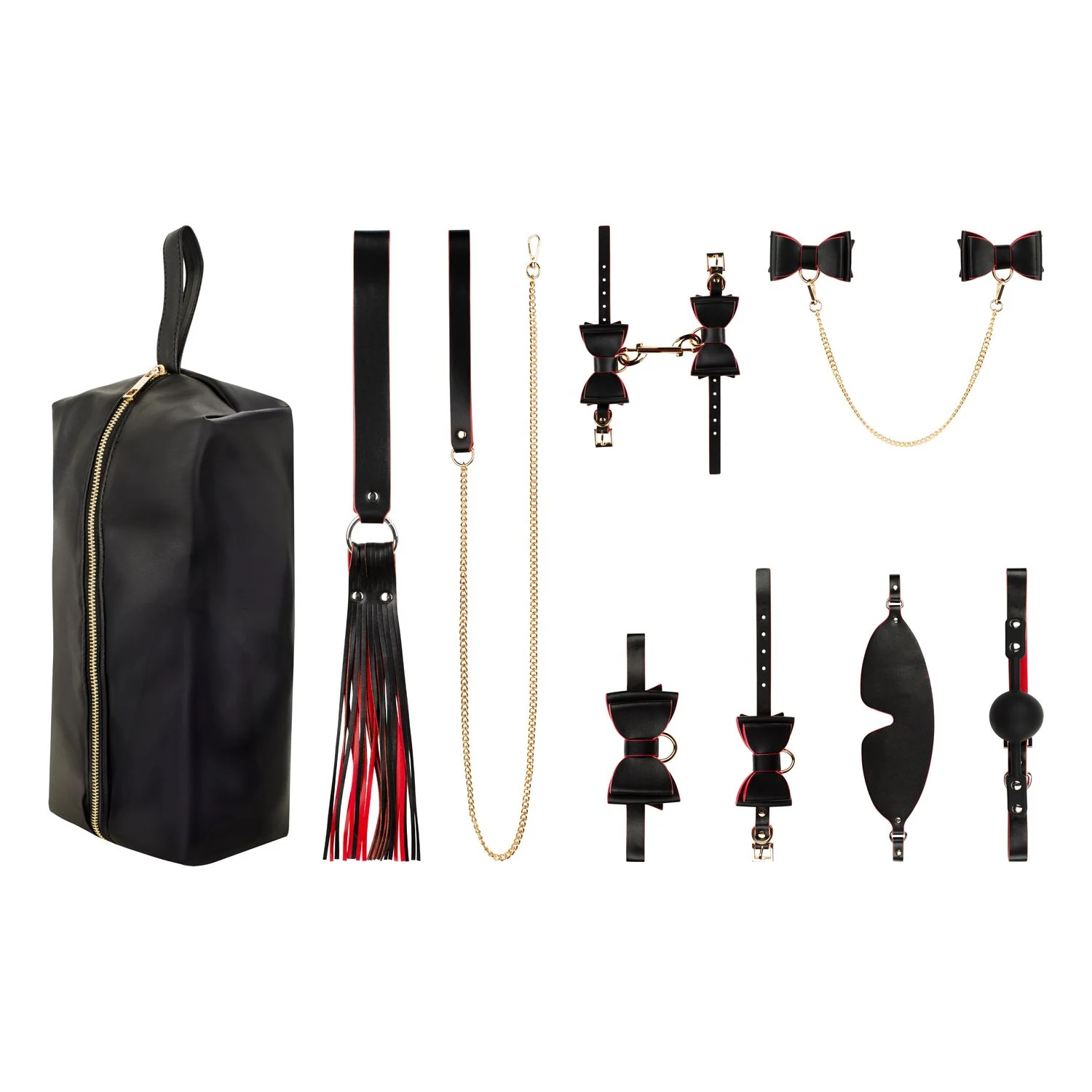 8-teiliges Bedroom Fantasies Set für BDSM, Bondage und Rollenspiele