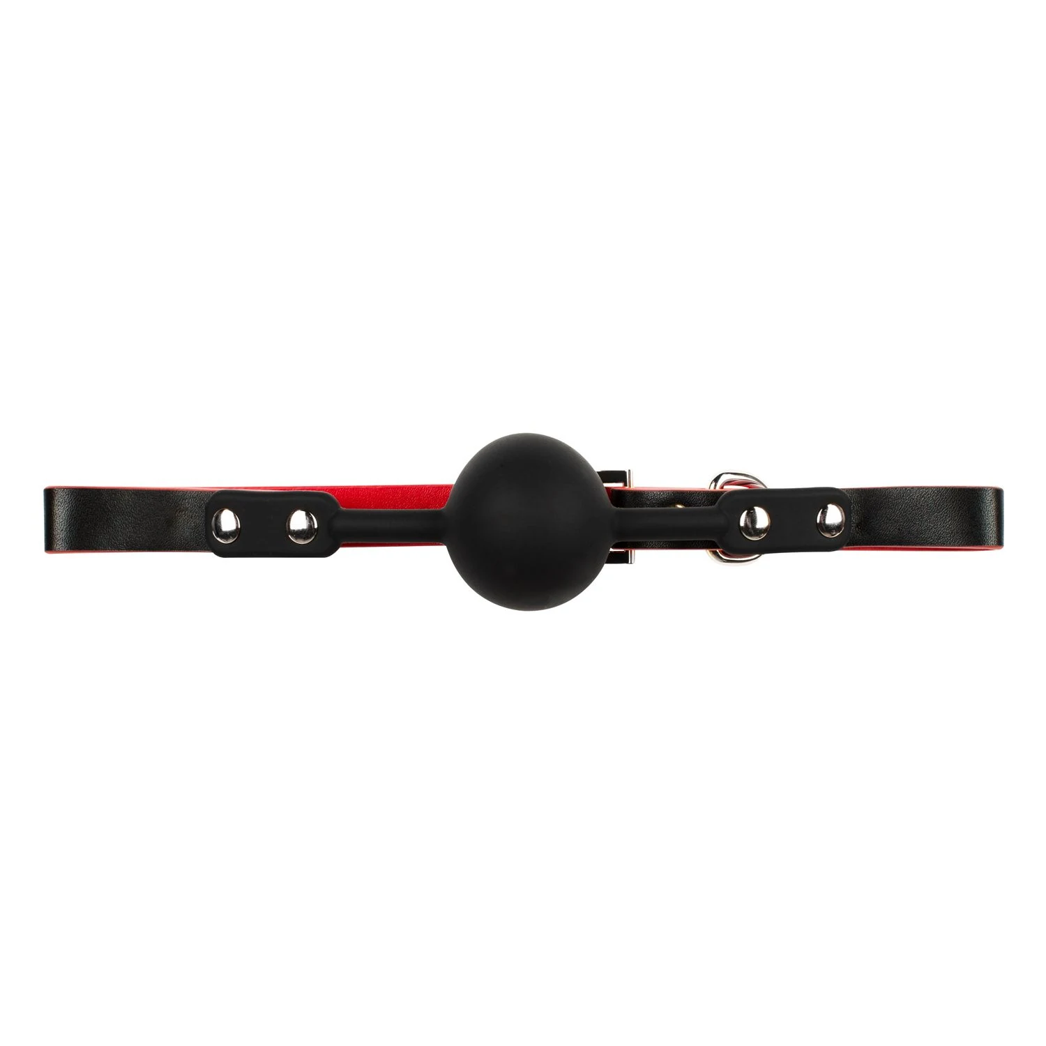 Bondage Zubehör Set mit Ballknebel und Peitsche in Schwarz