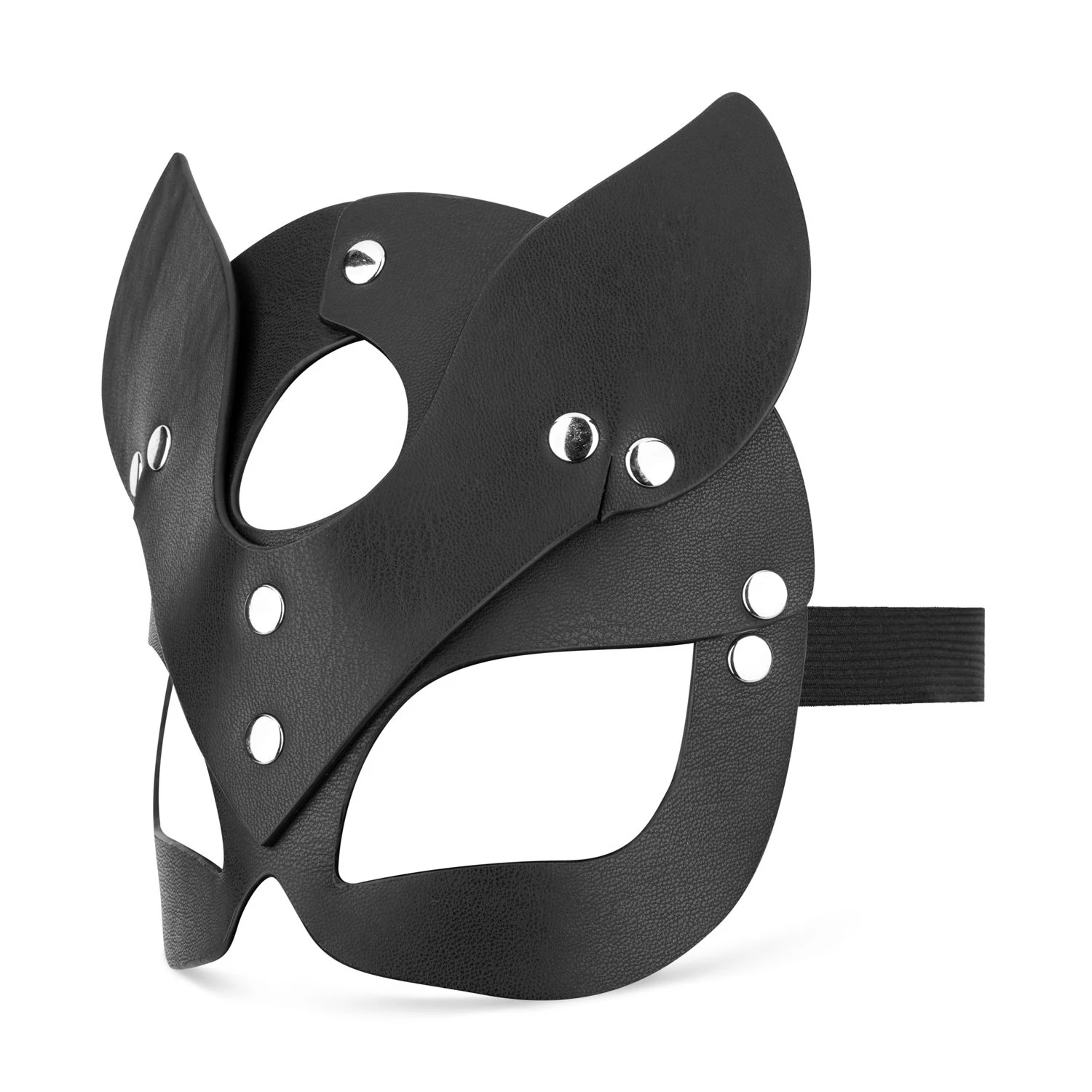 Verstellbare schwarze Katzenmaske von Bedroom Fantasies