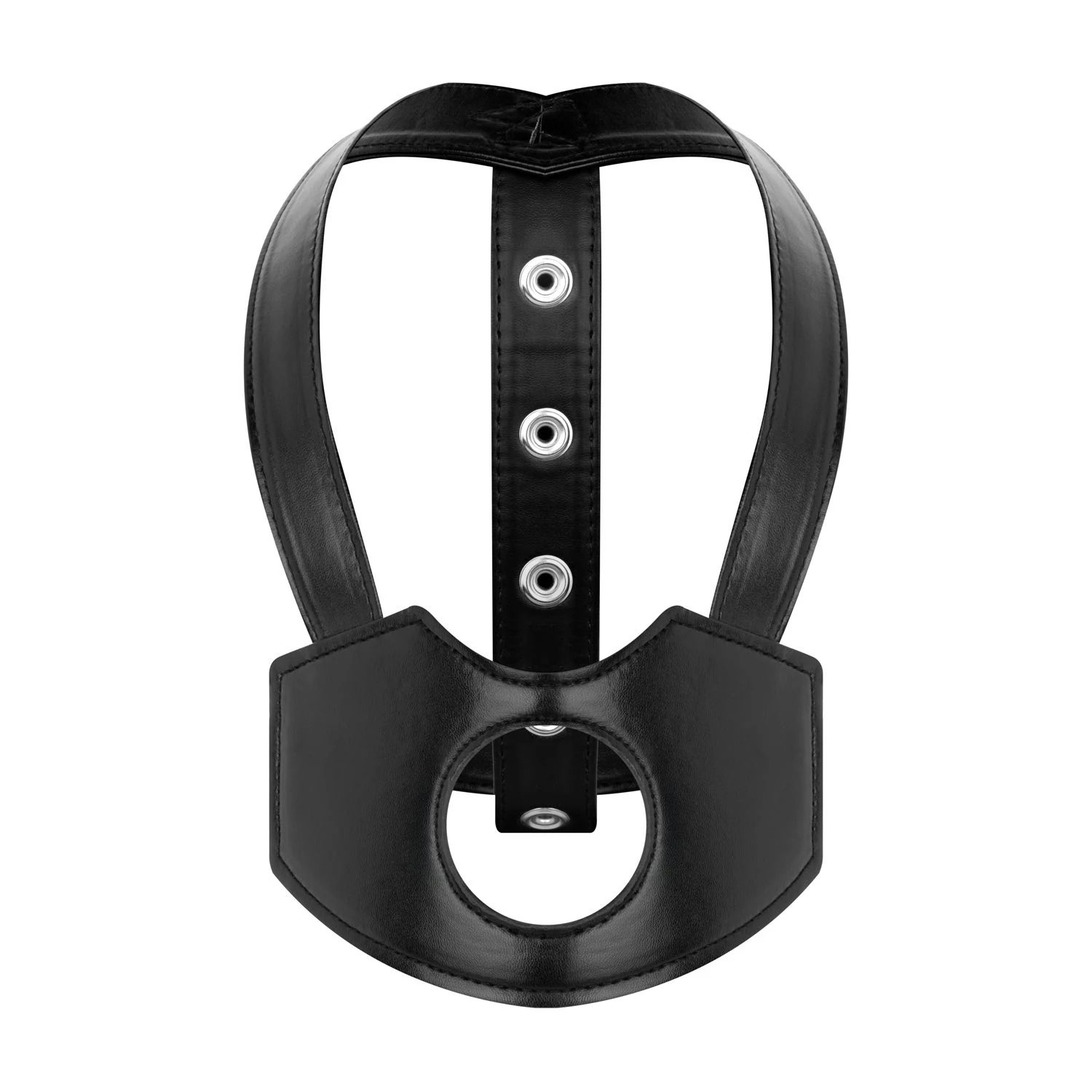 Bedroom Fantasies Kopfgeschirr Strap-On in Schwarz mit verstellbaren Gurten