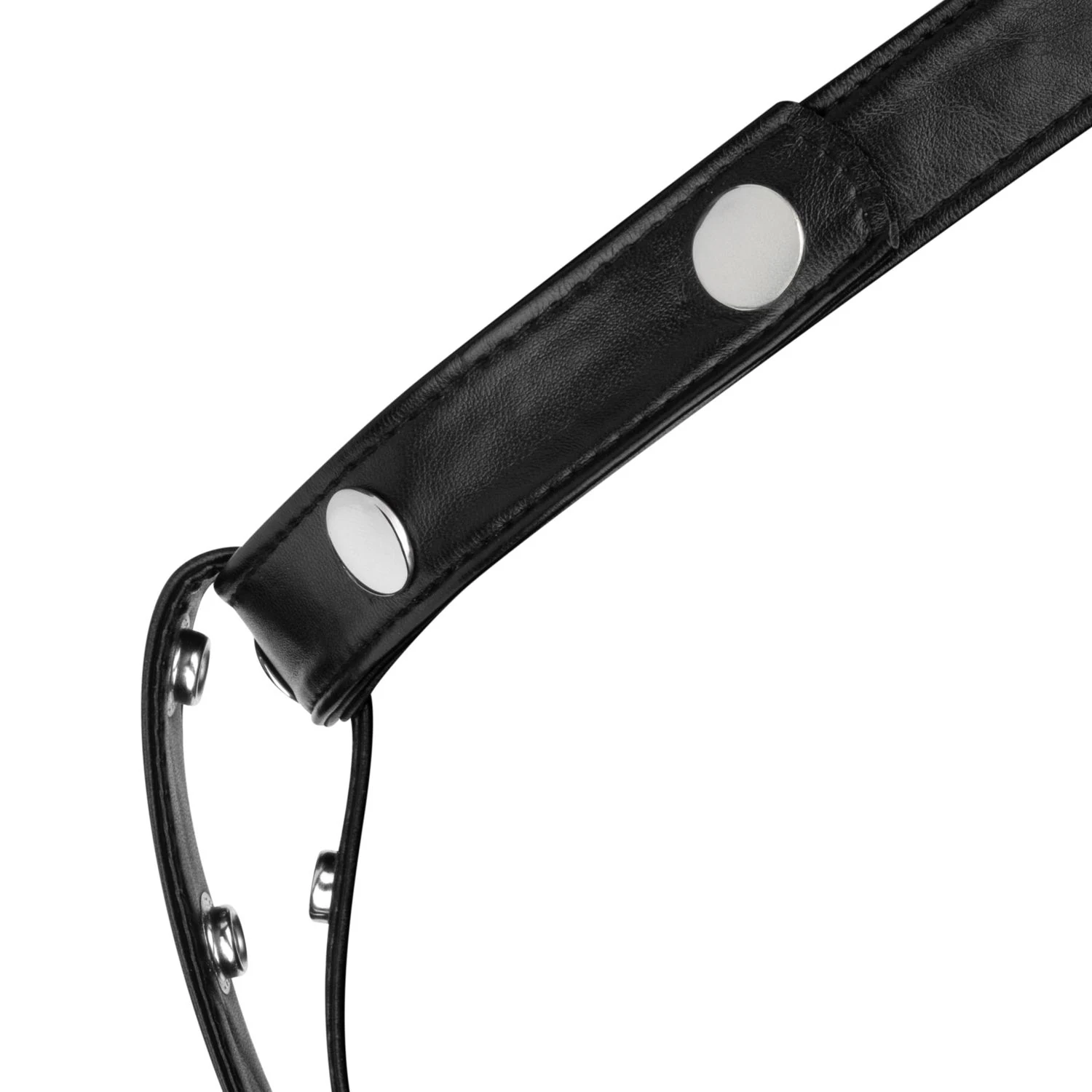 Bedroom Fantasies Harness aus PU-Leder, Eisen und Neopren in Schwarz